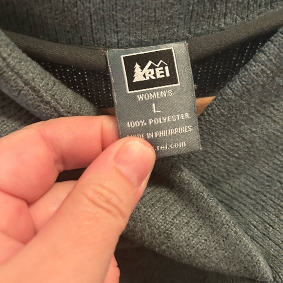 REI Large Seafoam Women's Cowl Neck Sweater - Picture 2 of 2